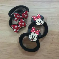 ミニーマウス ヘアゴム 4個セット