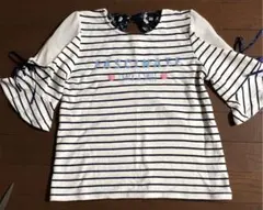 女の子　ボーダー チュニック　バックリボン 160 サイズ （最終値下げ品）