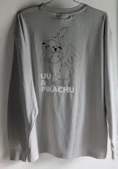 新品未使用/ポケモン ロンT ピカチュウ ウッウ /長袖リブTシャツ ロング