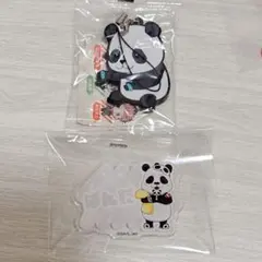 呪術廻戦　お名前バッジ　ラバーマスコット　パンダ