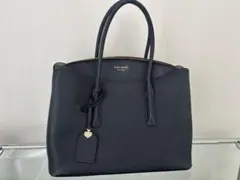 【週末一時値下げ中！】kate spade NEWYORK ハンドバッグネイビーのサムネイル