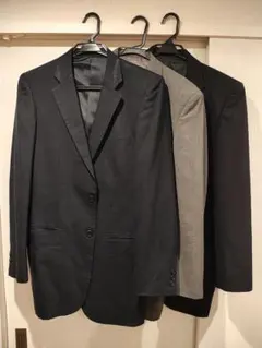 スーツ中古　ジャケット６着セット（夏３・冬３）ISETAN MEN'S　刺繍あり