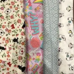 ガーゼ生地4枚セット　ハンドメイド　ダブルガーゼ 100センチ×4枚
