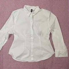 エイチアンドエム　H&M DIVIDED ホワイトシャツ　ホワイト　シャツ　長袖