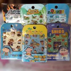 クレヨンしんちゃん　ペタメロウぷっくりシール　6枚【海外版正規品】