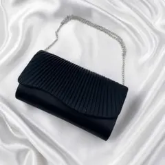パーティーバッグ　結婚式　クラッチ　ハンド　黒　ブラック　高級　フォーマル　振袖