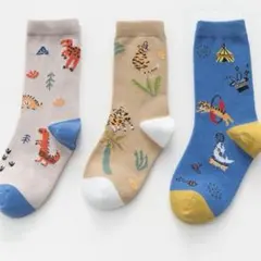 ENDO SOCKSサーカスモチーフの可愛い子供靴下三点セット