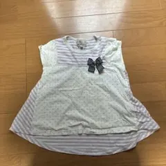 KUMIKYOKU 110〜120サイズ リボン付きTシャツ
