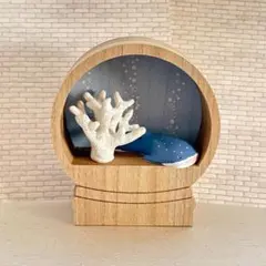 【ナチュラルキッチン】アクアリウムドームジンベイザメ&サンゴ木製インテリアセットのサムネイル
