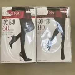 GUNZE SABRINA Acti Fit タイツセット 60/80デニール