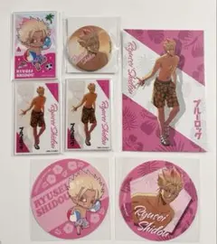 ブルーロック 士道龍聖　and GALLERY クリカ コースター 缶バッジ