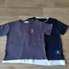 重ね着風Tシャツ　2枚セット