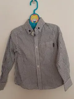 コムサイズム 長袖シャツ 120 ストライプ キッズ