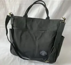 3wayキャンバストートバッグ 黒 ショルダー ハンドバッグ 軽量マザーズバッグ