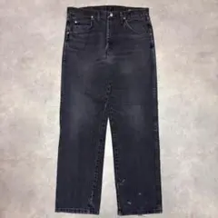 Wrangler ラングラー W34 ブラックデニム 黒 古着 18069