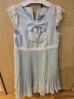 水色 プリーツドレス 120cm