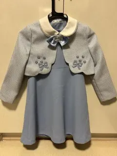 入学式　卒園式　フォーマル　130 水色　ワンピース