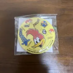 【USJ ユニバ】ウッディ・ウッドペッカー 缶バッジ