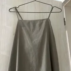 アフタヌーンティー　キャミワンピース　カーキ