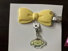サンリオ　マスコット付きヘアクリップ