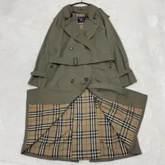 美品✨着丈122cm バーバリー トレンチコート カーキ ロング丈のサムネイル