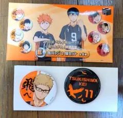 ハイキュー 缶バッジ2個セット 月島蛍