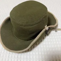 子ども帽子　ミキハウスDOUBLE B クマ刺繍付きティンガロンハット 56㎝
