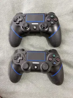 PlayStation4 ワイヤレスコントローラー　ブラックとブルー 2個セット