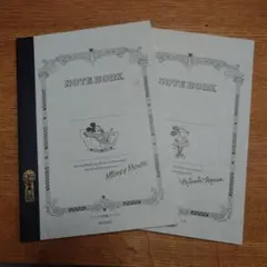 ミッキーマウス・ミニーマウス A5 ツバメノート セット