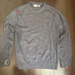 美品☆ユニクロANYAHINDMARCH グレー ニットセーター 140