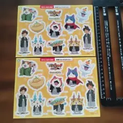 未使用　妖怪ウォッチ　シール　ステッカー　非売品　セブンイレブン限定　2枚セット