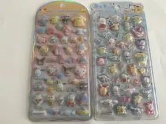 サンリオうるちゅる、コットンパフィーシール2枚セット　正規品