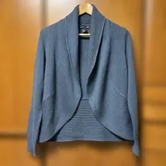 H&M ブルーグレー 長袖カーディガン M