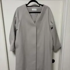 GLOBAL WORK グレー ロングコート