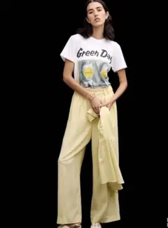 AMERI新品タグ付き✨LIGHT TWEED MANY TUCK PANTSのサムネイル
