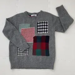 限定値下familiar パッチワーク ニットセーター 120cm 1回のみ使用