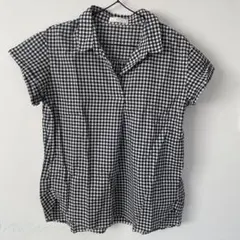 anySIS ギンガムチェックシャツ