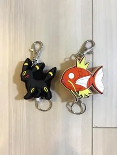 ポケモン ラバーリールキーホルダー ブラッキー コイキング 2種セット