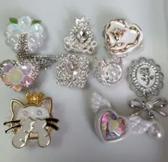 合金　アクリル　パーツ　10個セット