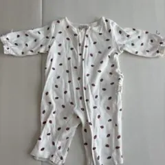 petit main いちご柄ロンパース 70