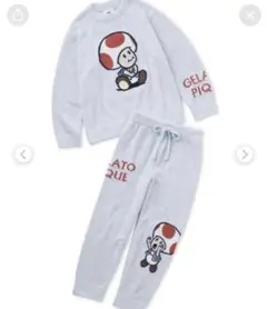 ジェラピケ　マリオ　ピノキオ　レディース　ベビモコルームウェア　セットアップ