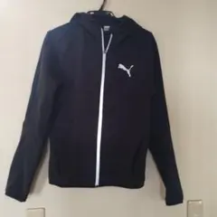 PUMA フルジップフード付きパーカー Sサイズ ブラック