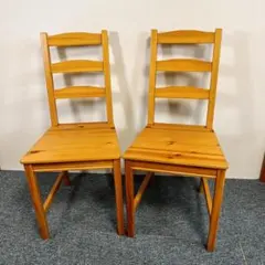 直接引取 IKEA LERHAMN ダイニングテーブル&チェア2脚セット - メルカリ