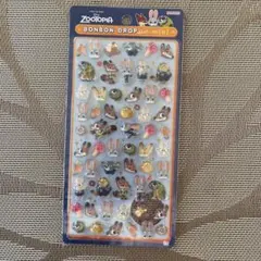 国内正規品/ズートピア/ボンボンドロップシールミニ/サンスター文具