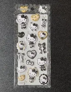 サンリオキャラクターズ ハローキティ ギャルキティ もちもちマシュマロシール 黒