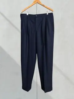 Yohji Yamamoto ヨウジヤマモト ウールスラックス ネイビー JRのサムネイル