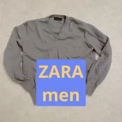ZARA men ウールセーター グレー 美品のサムネイル