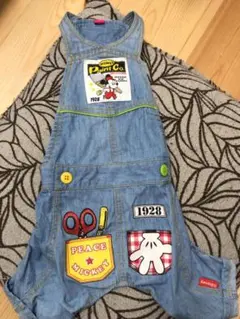 Disney ミッキー デニム オーバーオール 犬服のサムネイル