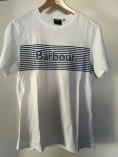 【Barbour】 美品 バブワー ストライププリント Tシャツ Sサイズのサムネイル