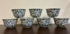 たち吉　唐草　湯呑み　7客